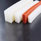 high temperature resistant round rectangle square solid rubber extrusion silicone profile