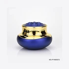 empty 50ml lotion bottle container cosmetic with anti-oxidation plastic inner gold/silver metallized cap