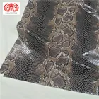 D.grey Snake Skin Suede Fabric Lamination PU Leather For Garments