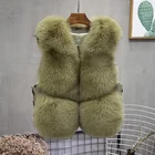 Faux Women From China Waistcoat Plus Size fox Short Paragraph Factory Direct Sales Slim Ladies Fur Vest