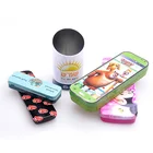 Colorful Two Layers Custom Metal Pencil Tin Box Tin Pencil Case for Kids Wholesale