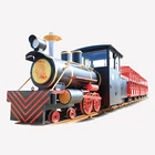kids amusement park tourist trains electric track train for sale