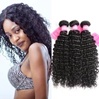 100% Human Hair Extension Cuticle Aligned Machine Double Weft Hair Deep Wave Virgin Hair Bundles