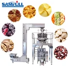 Automatic banana apple potato slices chips packing machine