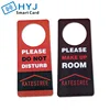 Customized design custom plastic door hanger plastic hotel door card