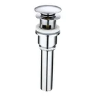 Superior quality click clack chrome bath basin waste slotted pipe fittings with overflow