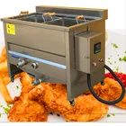 Stainless Steel Gas French Fries Double Deep Fryer Machine