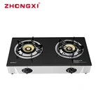 Ceramic Gas 2 plate Burner table top Stove double burner gas cooker hob