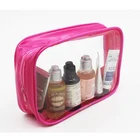 Custom logo high quality waterproof small clear pvc make up brush bag,pvc zipper bag with make up travel pouch bag