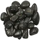 Wholesale river rock landscaping luminous flooring garden Black pebble
