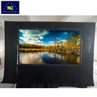 Customized 16 9 4 3 Portable Fast Fold Projection/Projector Screen with Black Curtain Drape