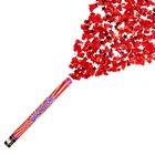 Boomwow red heart shape rose petal confetti cannon party popper for wedding party