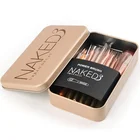 Professional Wholesale 12pcs Gold Makeup Brush With Cosmetic Case Private Label Acceptable