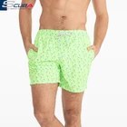experienced factory OEM Custom design sublimation printing 100% polyester mens swimwear shorts swimming trunks