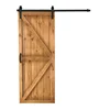 Direct Chinese fir Red oak pine Alder solid wood sliding barn door system