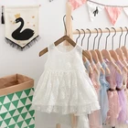 Princess Flower Low Prices Babi Young Girl White Ruffle Dress