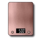 Digital household kitchen scale with stainless steel platform