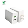 US USB Power Adapter 30W Max Dual Port QC3.0 Charger and 5V 2.4A USB Charger