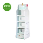 Custom Plastic Corrugated Floor Hollow Display Stand For Shampoo