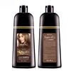 7 Days Delivery Wholesale Mokeru Permanent Dye Shampoo Argan Oil Fast Hair Color Shampoo For Women Brown Hair Dye Permanent