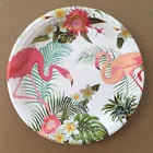 Custom Design Biodegradable Disposable Round/ Oval Paper Plates and trays,biodegradable tableware 250 Gsm Paper Plate