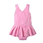 Wholesale Summer Baby Girls Bowknot Cute Swimsuit One Piece Swimwear Dress