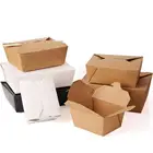 disposable microwave safe paper lunch box,cardboard bento lunch box,brown cardboard box