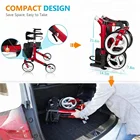 Aluminium lightweight rollator walker with seat