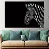 abstract wall art decor animal black zebra canvas wall art painting canvas print picture