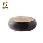 Sofa leg with round wooden for furniture hardware