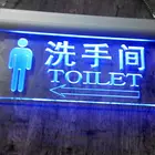 Acrylic led sign door plate display stand chinese factory