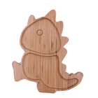 Wholesale Customized Animal Design Bamboo Plate For Kids
