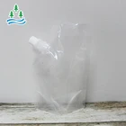 Cleaning Liquid Pouches Washing Sachets With Drink Stand Up Plastic Bag Customized Printed Clear Spout Pouch