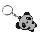 cheap wholesale cute panda 3D soft pvc key chain