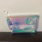 Hot Selling colorful plastic pvc cosmetic bag holographic makeup bag ziplock bag