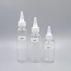 100ml 120ml 150ml 250ml PET plastic hair oil bottle for glitter glue