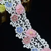Fancy Lace And Ribbons Beaded Pearls Lace Fringe Embroidered Lace Fabric Ribbon Trim for sale