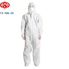 Polypropylene protective microporous disposable nonwoven coverall