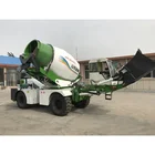 factory price 3.5cbm diesel engine mobile self loading volumetric cement concrete mixer for Sale