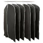 Coat Cover Coatting Bags Customized Black Non Woven Garment Coat Suit Cover Bag