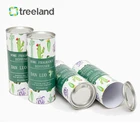 Customized Design Paper Package Cardboard Tube with Metal Base and Lid