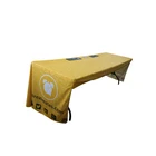 Textile Advertised Custom Printed Polyester Square Table Cloth square fruit printed table cloth football table cover