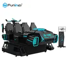 Quality Movie Contents 9D VR Flight Simulator 6 Seats With VR Shooting Games