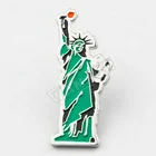 Manufacturer custom America badge video name lapel pin with badge