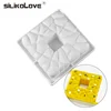 SILIKOLOVE Art 3D Cake Mould Home Party Forms Cream Mold Silicone Mousse DIY Baking Cookie Mould Fondant Bakery Brownie Homemade