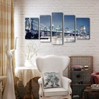 Art Modern USA Wall Art New York Brooklyn Bridge Oil Canvas Painting For Restaurant Decor