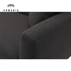 3 Seat New Design European Style Wooden Frame Fabric Sofa