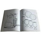 custom round corner children drawing book printing