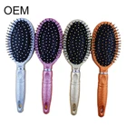2019 New Arrival Popular Fashionable Hair Brush Logo Gold Glitter Hair Brush