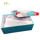 custom printed rigid frim cardboard paperboard paper packaging box colorful carton for male female children shoes
